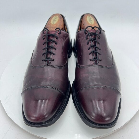 Allen Edmonds Park Avenue Men Size 9B Brown Leather Cap Toe Oxford Dress Shoes - Picture 1 of 12